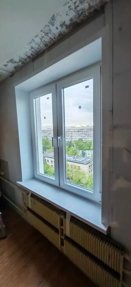 Установленные пластиковые окна