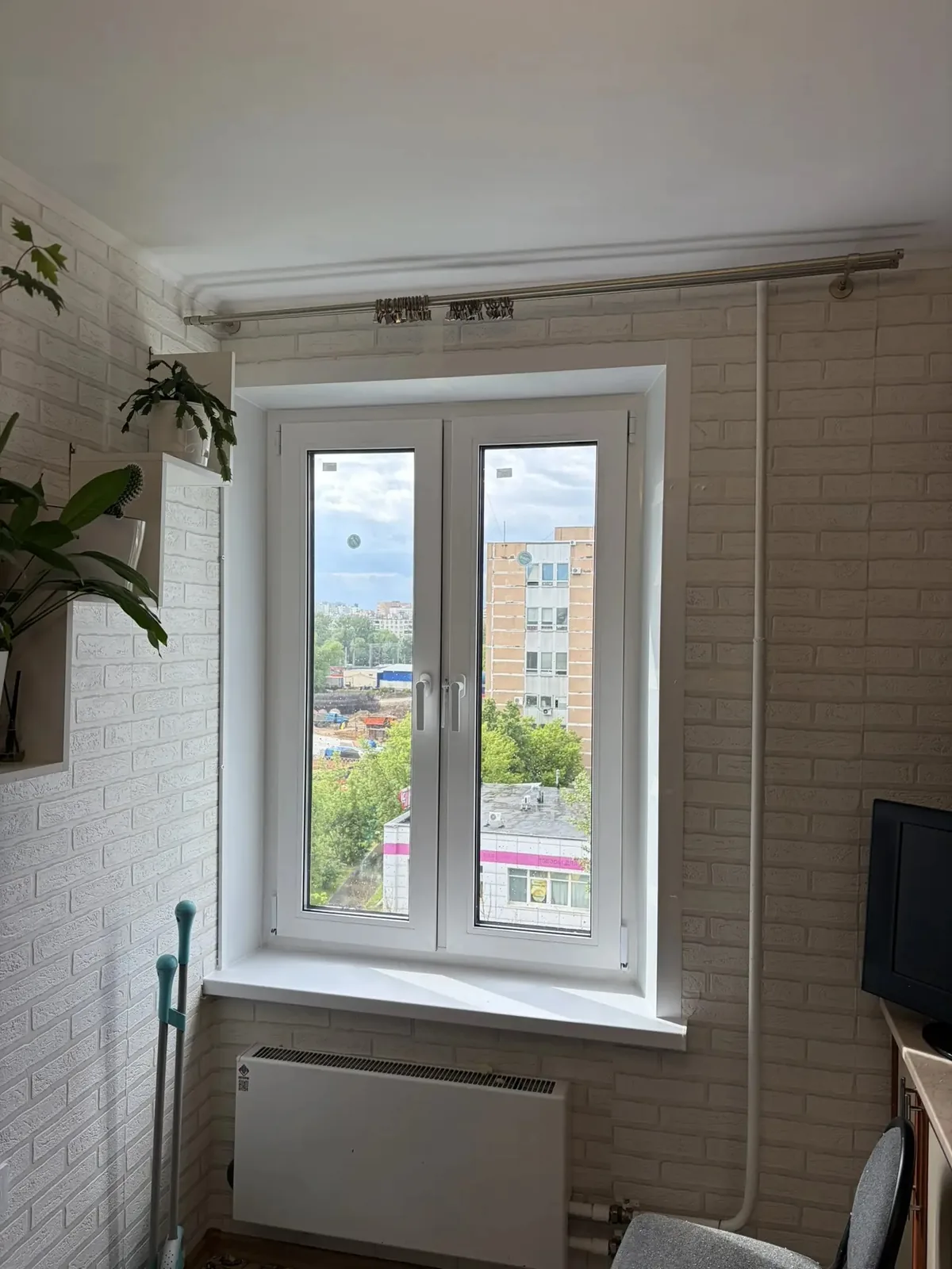 Установленные пластиковые окна